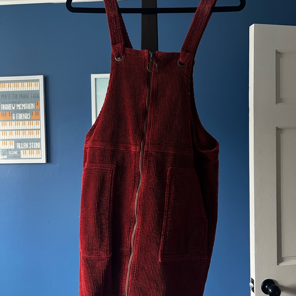 Wild Fable Dark Orange Corduroy Dress